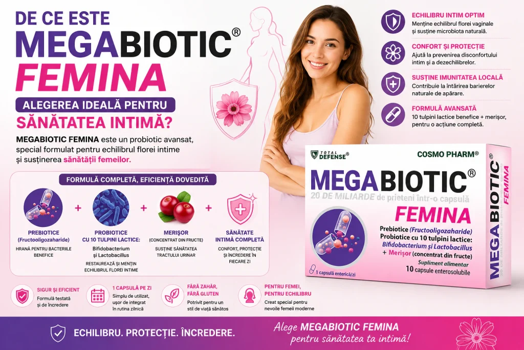 Sanatatea intima feminina: Rolul probioticelor esentiale pentru echilibru si protective 14 Probiotic pentru sănătatea intimă feminină.