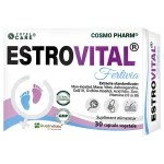 ESTROVITAL® FERTIVIA - Fertilitate, Echilibru Hormonal 1 Estrovital Fertivia Cosmopharm capsule – supliment alimentar pentru sanatatea hormonala, sustinerea fertilitatii si echilibrul hormonal feminin