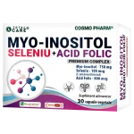 Myo-Inositol + Seleniu + Acid Folic Cosmopharm capsule – supliment natural pentru sustinerea fertilitatii, echilibrului hormonal si sanatatii reproductive a femeii