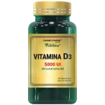 Vitamina D3 5000 UI Cosmopharm capsule – supliment cu colecalciferol pentru sustinerea sistemului imunitar, sanatatea oaselor si a dintilor