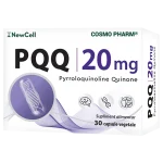 PQQ (Pyrroloquinoline Quinone) Cosmopharm capsule – supliment cardio protector pentru sustinerea functiei cardiovasculare, energiei mitocondriale si protectiei celulare impotriva stresului oxidativ