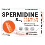 Spermidine Cosmopharm capsule – supliment alimentar natural pentru promovarea longevității celulare, reducerea efectelor îmbătrânirii și protecția antioxidantă a organismului