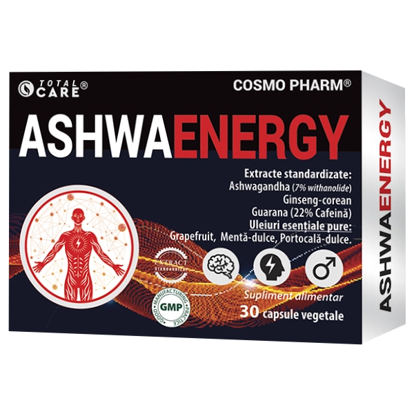 ASHWAENERGY Cosmopharm - Supliment naturist cu efect energizant