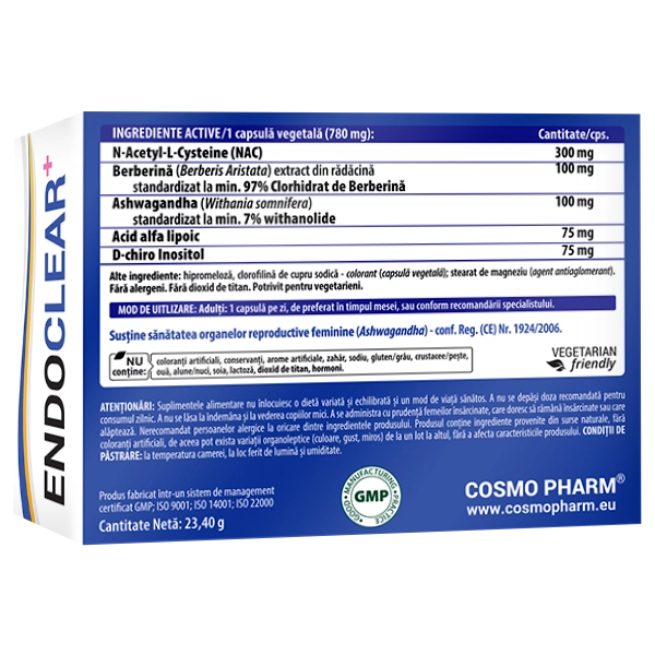 ESTROVITAL® ENDOCLEAR, 30 capsule vegetale 4 Estrovital ENDOCLEAR - Suport pentru imunitate, echilibru metabolic, energie și reducerea stresului.