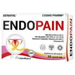 ESTROVITAL® ENDOPAIN – confort și reducerea inflamației, 30 capsule moi 1 Estrovital ENDOPAIN - Supliment alimentar pentru reducerea disconfortului asociat endometriozei și susținerea sănătății feminine.