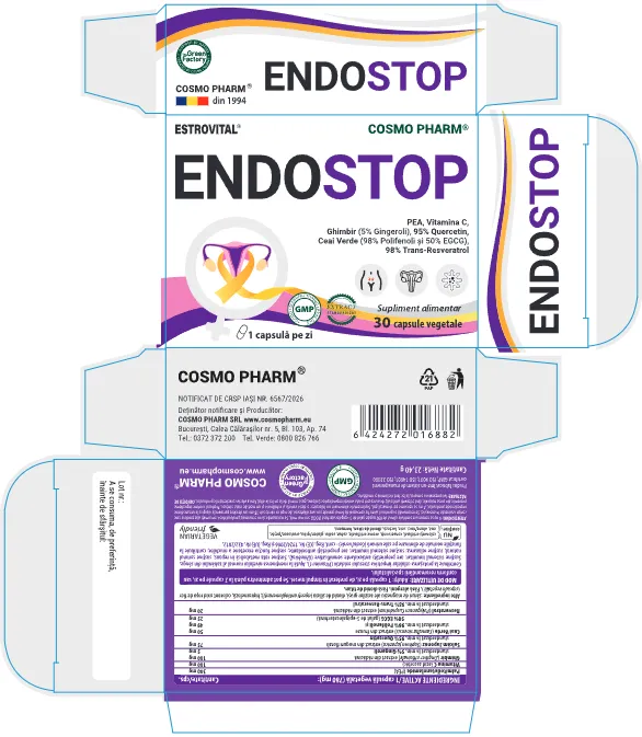 ESTROVITAL® ENDOSTOP – 30 capsule vegetale, COSMO PHARM 5 ESTROVITAL® ENDOSTOP – 30 capsule vegetale, COSMO PHARM - imagine 3