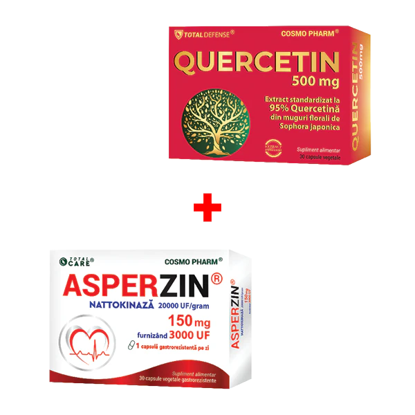 ASPERZIN® Nattokinaza 150 mg x 30 cps + QUERCETIN 500 mg x 30 cps