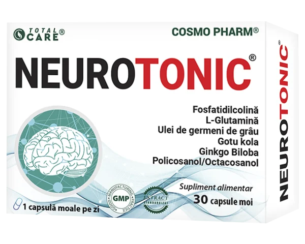 Neurotonic Cosmopharm – supliment alimentar pentru sustinerea sistemului nervos si a memoriei
