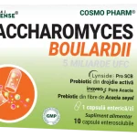 Saccharomyces boulardii 5 miliarde UFC COSMO PHARM® – probiotic Lynside® PRO SCB cu fibre de Acacia Inavea™ PURE ACACIA pentru echilibrul florei intestinale, confort digestiv și susținere în timpul tratamentului cu antibiotice