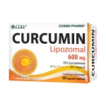 CURCUMIN LIPOZOMAL 600 mg cu piperina BioPerine® 2 Curcumin Lipozomal cutie fata cosmopharm