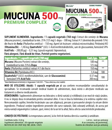 Mucuna 500 mg Premium Complex 6 Prospect Mucuna pagina 1 1