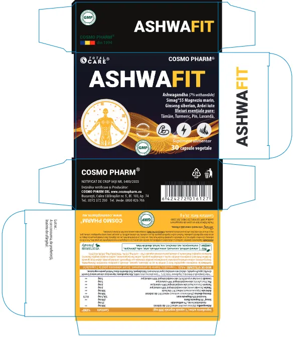 ASHWAFIT 4 Supliment alimentar ashwafit cu ashwagandha cosmopharm