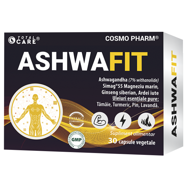 Supliment alimentar ashwafit cu ashwagandha cosmopharm