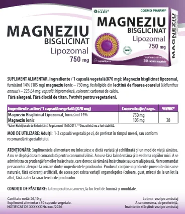 Magneziu Bisglicinat Lipozomal 5 Prospect Magneziu Bisglicinat Lipozomal 1