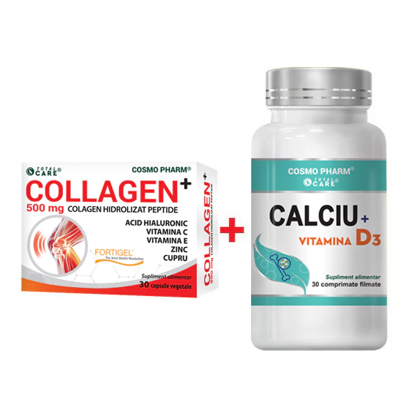Pachet Oase & Articulații sănătoase 1 collagen calciu cu vit d3