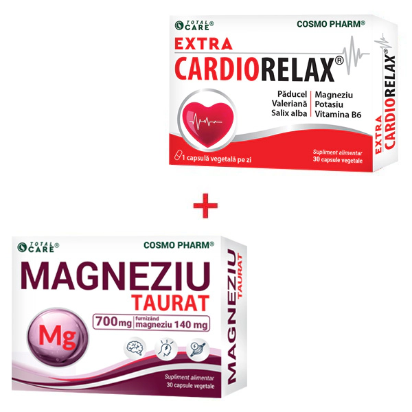Pachet Cardio Relax 3 magneziu taurat extracardio